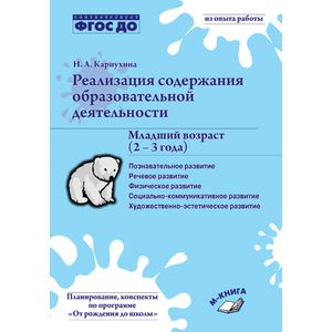Реализация содержания образовательной деятельности. Младший возраст (2-3 года)