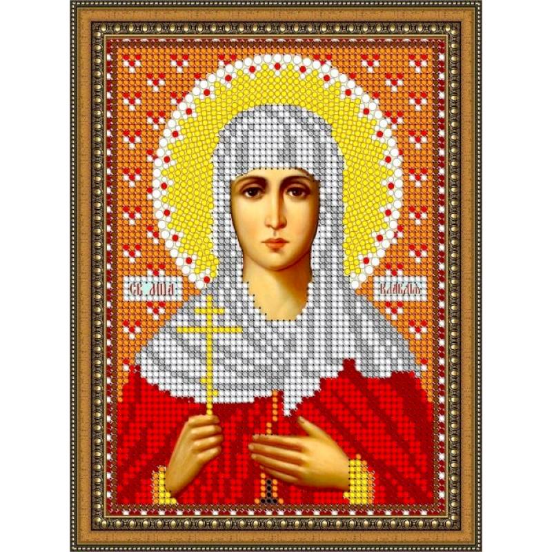 «Светлица» набор для вышивания бисером 8707М «Св.Мученица Клавдия» бисер Чехия 12x16 см
