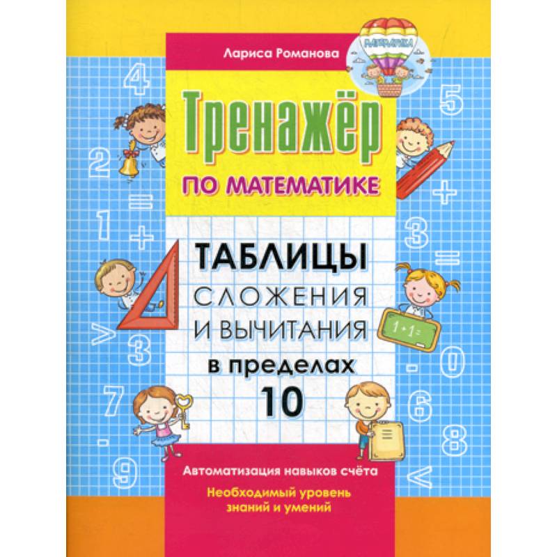 Таблицы сложения и вычитания в пределах 10 Таблицы сложения и вычитания в пределах 10