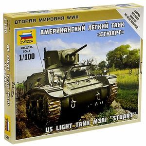 Сборная модель. Американский лёгкий танк 'Стюарт' (6265)