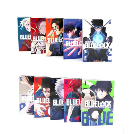 Комиксы. Манга, книга BLUE LOCK: Синяя тюрьма. Кн. 1-10 (комплект из 10-ти книг) купить по скидке