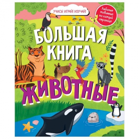 Знакомство с миром, развитие малыша, книга Найди и покажи. Большая книга. Животные купить по скидке