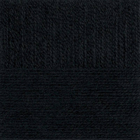 Ангорская тёплая. Цвет 02-Черный. 5x100г