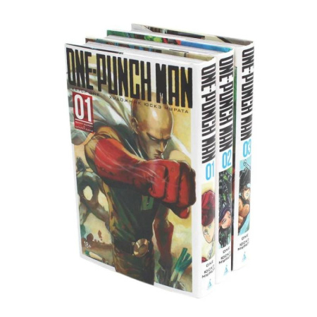 Комиксы. Манга, книга One-Punch Man 1-3: манга (комплект из 3-х книг) купить по скидке