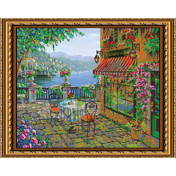 «Светлица» набор для вышивания бисером №504 «Уют на берегу» бисер Чехия 48x38см