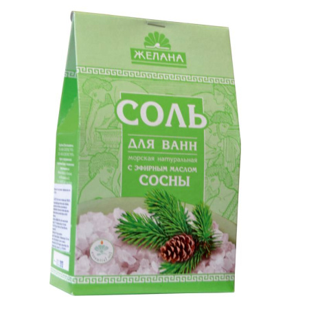 Соль для ванн с эфирным маслом  сосны. 500 г
