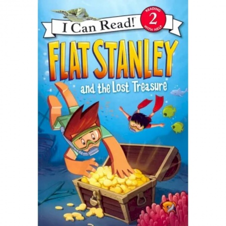 Чтение на английском языке, книга Flat Stanley and the Lost Treasure  (Level 2) купить по скидке