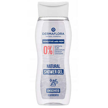 Dermaflora Гель для душа с MSM для чувств. кожи, без отдушки, 250 мл