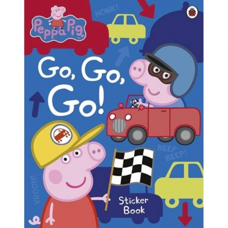 Литература на иностранном языке для детей, книга Peppa Pig: Go, Go, Go!: Vehicles Sticker Book купить по скидке